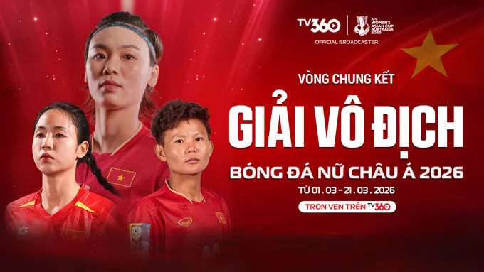 Lịch trực tiếp bóng đá ĐT nữ Việt Nam vs ĐT nữ Ấn Độ Vòng 1 Bảng C giải bóng đá nữ Châu Á 2026