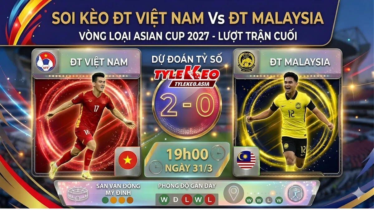 Soi Kèo Việt Nam Vs Malaysia 19h00 Ngày 31/3: Khẳng Định Sức Mạnh